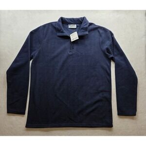 Mountain Warehouse Men's 023274 Navy Blue Fleece 1/4 Zip Sweater. NWT. Size M